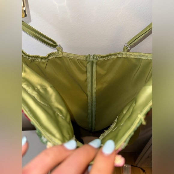 Floral Embroidery Solid Color Cami Dress - Picture 7 of 11